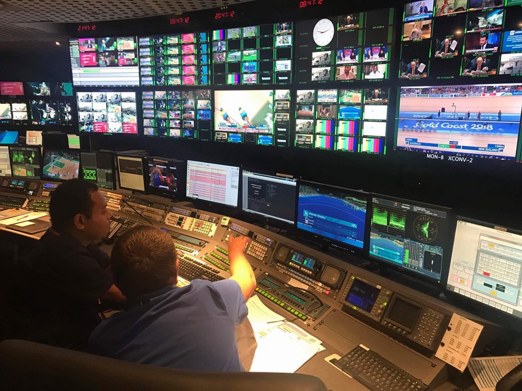 Training session in the TVNZ control room during the 2019 Media Exchange Programme