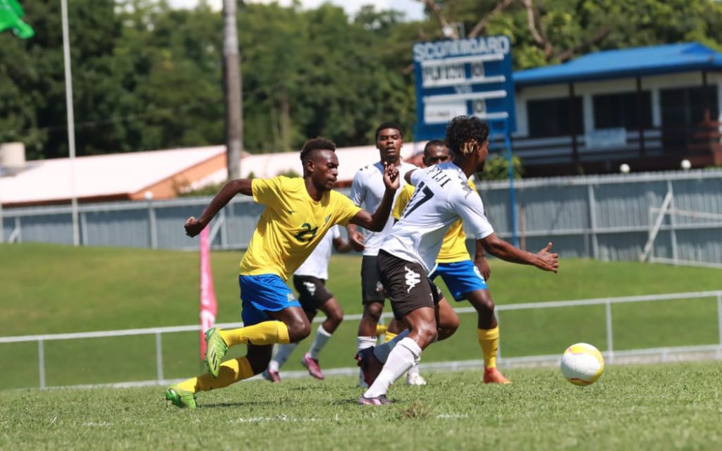 Action from the game between Solomon Islands and FijiU-20s in Lautoka Photo: Fiji Football Association