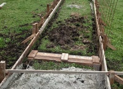 Last section of the footpath to be completed.