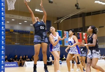 PacificAus Sports Netball Series Australia Pathway Samoa USC Thunder PNG Tonga Fiji