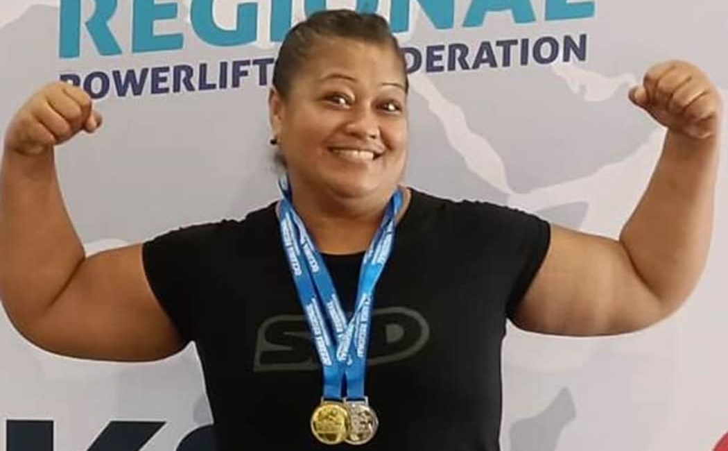 Sidney Lui claimed won one gold for Niue at the Oceania Powerlifting Championship. Photo: RNZ