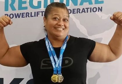 Sidney Lui claimed won one gold for Niue at the Oceania Powerlifting Championship. Photo: RNZ