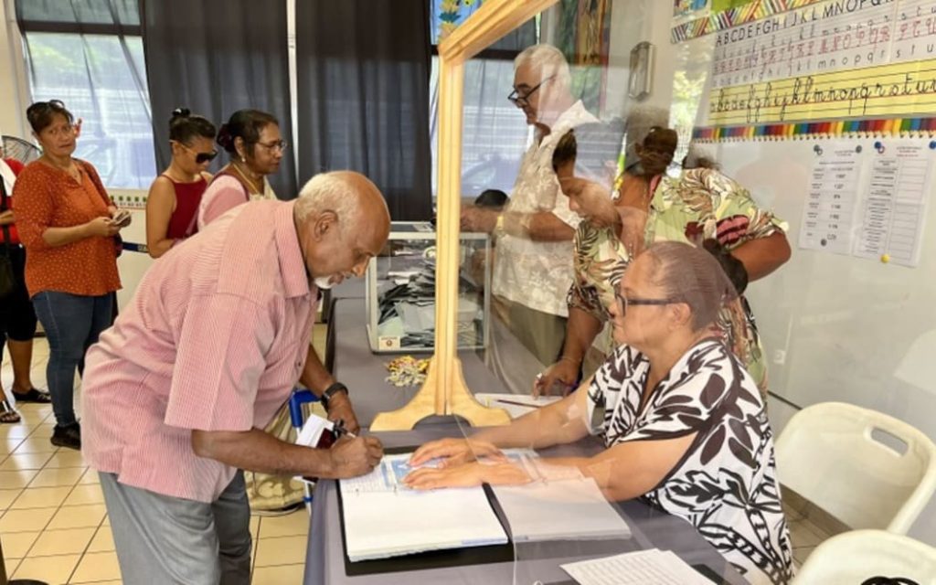 For the first time, the Tavini came first in several large towns in Tahiti and dominated in Moorea. Photo: Tahiti Infos / Antoine Samoyeau
