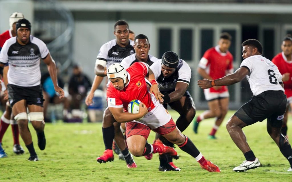 Tonga A against Fiji Warriors in the 2020 World Rugby Pacific Challenge. Photo: World Rugby/Zoomfiji