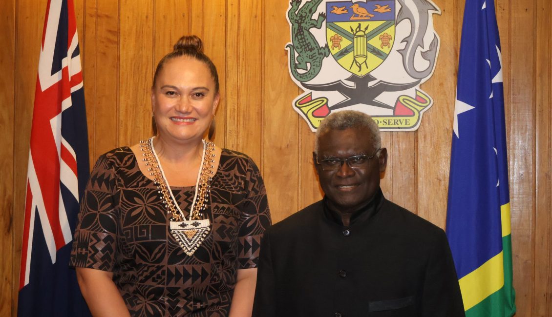 PM Sogavare and NZ’s Deputy Prime Minister and Associate Foreign Affairs Minister, Honorable Carmel Sepuloni