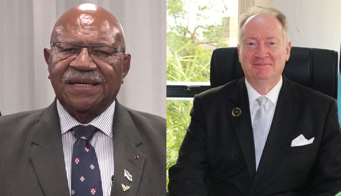Prime Minister Sitiveni Rabuka and suspended Director of Public Prosecution Christopher Pryde Prime Minister Sitiveni Rabuka and suspended Director of Public Prosecution Christopher Pryde