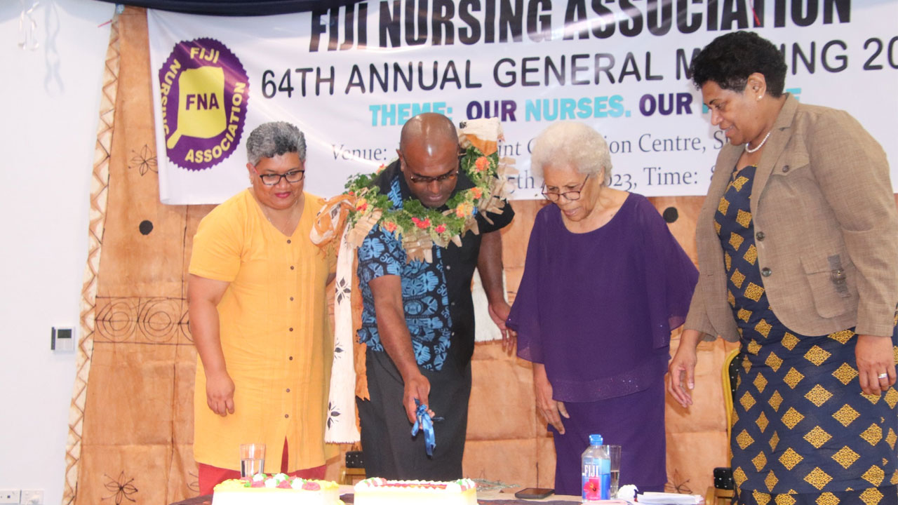Health Minister Doctor Atonio Lalabalavu attended the Fiji Nursing Association’s 64th Annual General Meeting in Lami yesterday.