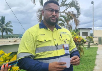 Chief Operations Officer of Water Authority of Fiji, Seru Soderberg.