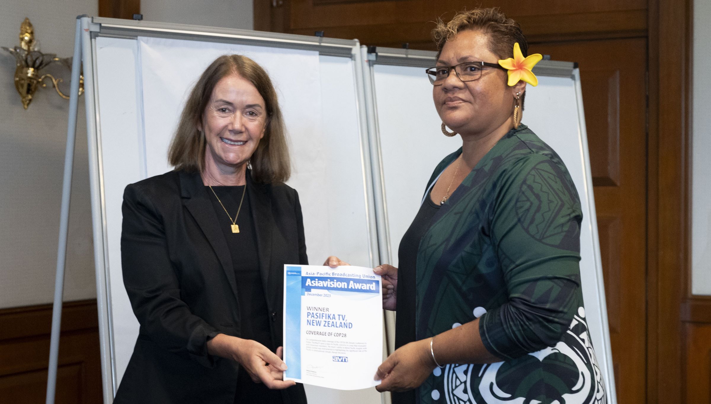 Pacific-first coverage of COP28 wins ABU award - Pasifika TV